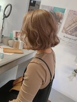 アヴァンス なかもず店(AVANCE.)&nbsp;ミルクティー×ボブ×ダブルカラー×シルキーシナモン