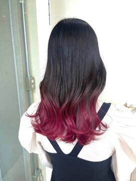 ノーバル バイ シエスタ 池袋(NoVal by siesta) チェリーレッドグラデーション