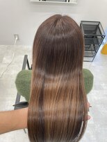 ディジョン(Dijon)&nbsp;韓国顔まわりレイヤーカットグレージュオリーブベージュブラウン