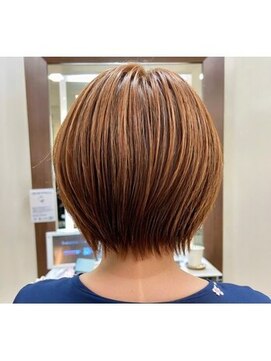 スタイル 横浜(STYLE) くびレイヤーエモージュ前髪マチルダボブ秋マロンクベージュ横浜