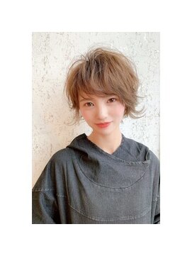 ヘアーズ ベリー 平尾店(hairs BERRY) BERRY/外ハネボブ/美髪/ペールベージュ/オーガニック