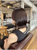 ブリーチなしパープルブラウン