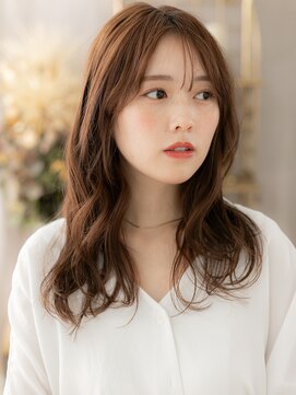 カバーヘア ブリス 志木南口駅前店(COVER HAIR bliss) センターパート抜け感ゆるふわエアリーミディa志木20代30代40代