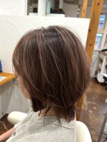 ヘアサロン リーフ(Hair Salon Leaf) 白髪ぼかし　ピンクベージュ
