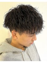 フリーク バーバーショップ 都島店(FREAK BARBER SHOP) 黒髪王道モテマッシュ縦落ちツイストスパイラルパーマ