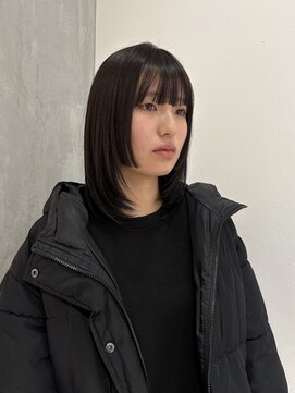 ヨーク(YOKE) 【YOKE】姫カットレイヤーレイヤーカットワイドバング暗髪艶髪