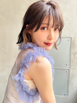 エイミー(Aimee) Aimee 町田   インナーカラー×ピンクベージュ