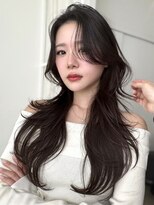 レイリー 原宿 表参道(Rayreee) 似合わせレイヤー/くびれ/韓国ヘア/長め前髪/レイヤーロング