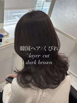 マーシュ 梅田(marshu) 吉岡Style/韓国ヘア/くびれ/darkbrown