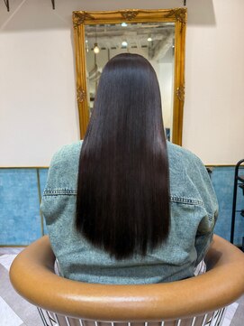 ロンドアベニール 北千住(Lond avenir) イメチェン外ハネボブ美髪ワイドバングレイヤー髪質改善縮毛矯正