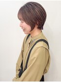 白髪ぼかし×ナチュラルウルフショート