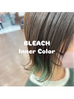 レガリア 北花田店(Regalia) ワンポイントアクセント♪グリーンインナーカラー