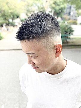 スウェル 稲毛店(Swell) サーフカール/フェザーパーマ/ブルーブラック/稲毛駅/眉毛