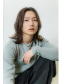 メンズロング レイヤー ナチュラルカール