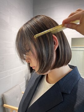 キミトヘアデザインアンドスパ(Kimito Hair design&spa) 韓国風ボブ/髪質改善/艶髪/20代/ベージュ/ボブ/武蔵小杉/新丸子