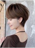 ショートヘア/分け目なし/イメチェン/30代40代50代60代/表参道