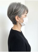 グレイヘア/グレーヘア/ミセスショート