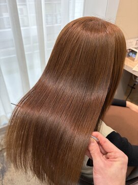 ジーナ 福岡藤崎(Zina) 《艶髪》髪質改善×ミルクティーベージュ