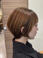 スーリール 久留米花畑店(Sourire)&nbsp;ほんのりくびれたショートボブスタイル