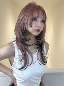 アイトーキョーエス 渋谷(AI TOKYO S) イメチェン/ピンクベージュ/アンブレラカラー/前髪/渋谷