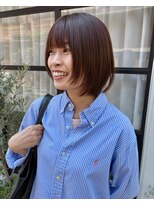 ファヴォリ(favori)&nbsp;【favori自由が丘】オレンジカラーミディアムレイヤーロブ