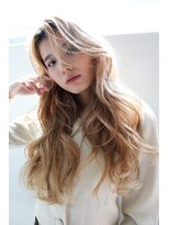 アズグロウ エクラ(AS GROW 'eclat) 顔まわりレイヤー×ハイトーンヘア