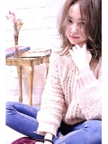 ホラン(HoLan)&nbsp;【HoLan】とろみカールxくせ毛風ルーズカールxピンクベージュ