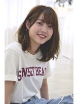 アドラーブル 長岡リップス旭岡店(adorable)&nbsp;小顔ダブルバング★スタイリングが簡単★無造作カール