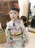 着物ヘアキッズ七五三着付けヘアメイク【ヘアアレンジ　立川】