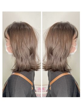 サロン クィ ベルジョーネ(SALON QUI BELLGIONE) ブリーチなし×オリーブアッシュ