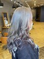 アグ ヘアー カーディナル 片町店(Agu hair cardinal) シルバーベージュインナー ピンクと紫の派手カラーです