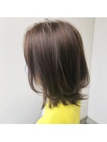 ジュエ ヘアー デザイン(Jue hair design) グレージュハイライト☆レイヤーボブ
