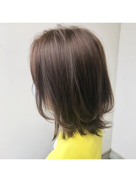 ジュエ ヘアー デザイン(Jue hair design) グレージュハイライト☆レイヤーボブ
