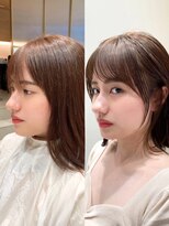 アフロートリノ(AFLOAT Leino)&nbsp;小顔ヘルシーレイヤースタイル透明感カラー【修】20代30代40代