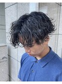 波巻きパーマ/メンズカット/メンズパーマ
