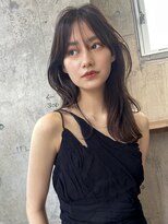 サイン 表参道(SIGN)&nbsp;イヤリングカラーインナーカラーハイライトレイヤーカット