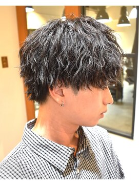 フリーク バーバーショップ 都島店(FREAK BARBER SHOP) モテ流行り緩め波巻きスパイラル