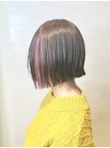 イヤリングカラー/切りっぱなしボブ/テリボブ