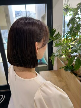 オーシャン(Ocean) [OCEAN Hair&Life藤原純]ぱつっとボブ/ナチュラルベージュ☆