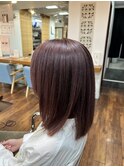 ほんのりピンクブラウン