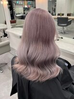 ベレーザ 渋谷(BELEZA)&nbsp;8098ミルクティーアッシュベージュハイトーンカラーワンホンヘア