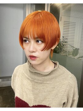 レコ 渋谷(LECO) キャロットオレンジハイトーンショート
