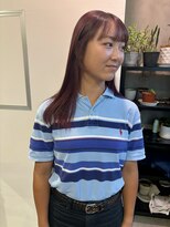 イル(ill)&nbsp;チェリーレッド ブリーチ 大須 ロング