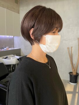 エリマ 武蔵小杉(elima) 大人ショートボブヘアミルクティーベージュカラーグレイカラー●