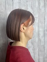 ビューティドレッセヤマノ 池袋パルコ(Beauty Dresse YAMANO)&nbsp;イヤリングカラー/インナーカラー/ボブ/オレンジカラー