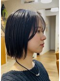 切りっぱなしボブ