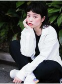■フレンチガーリー黒髪外ハネミディM.SLASHたまプラーザ6-4