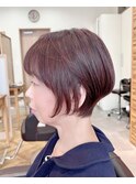 大人美人丸みショート＆イルミナカラーで変身！［川越駅］