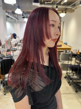 キャロルガーデンズ ボコカ 表参道(Carroll Gardens bococa) 【kacho】チェリーレッド　ステップカット