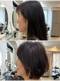 30代40代50代白髪ぼかし丸みショートくびれショート